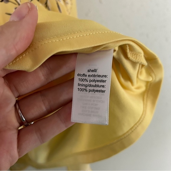 🦋 Maurices Yellow Floral Sleeveless Mini Dress Casual Spring Small - Picture 3 of 6